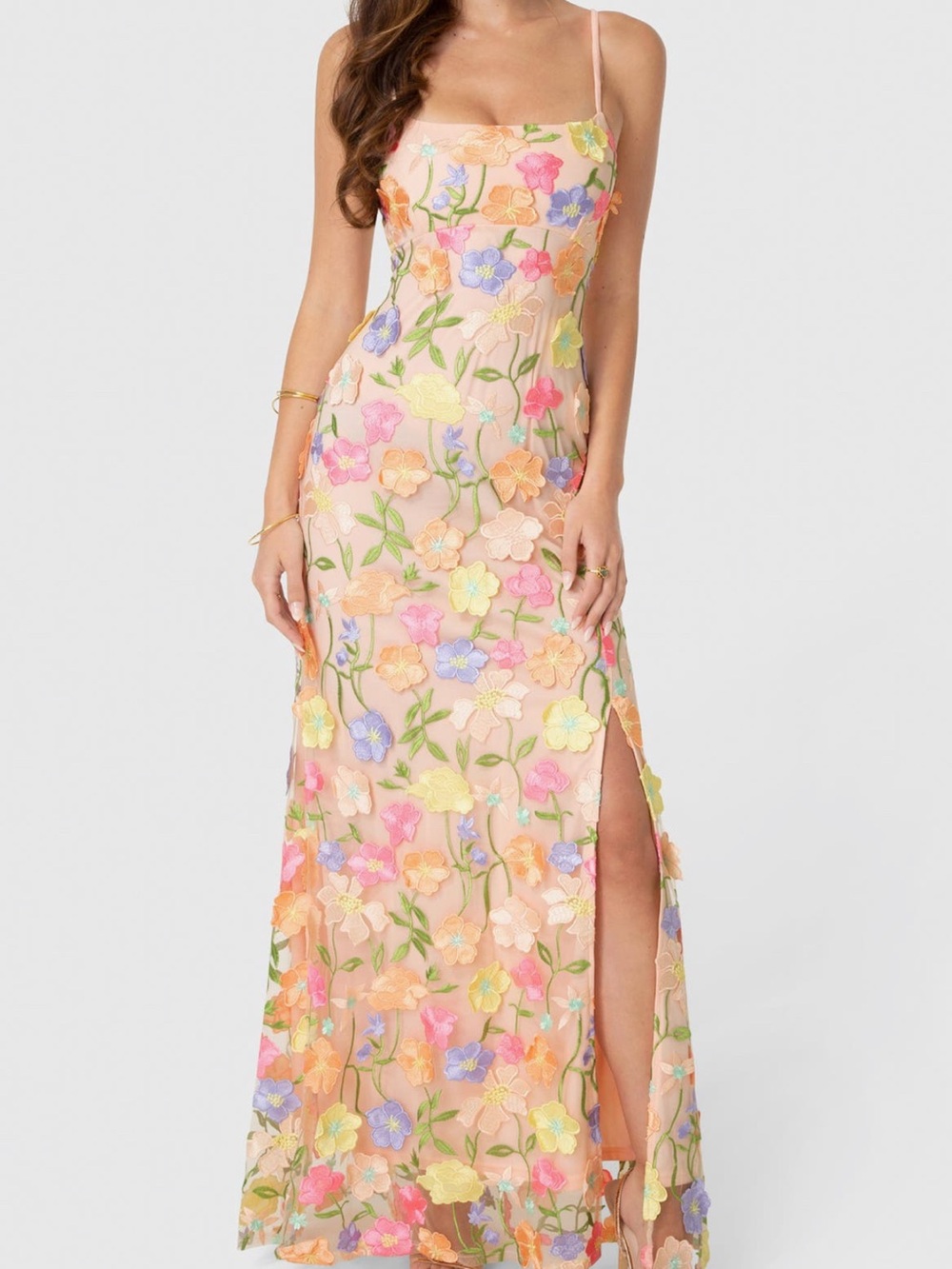 ✨🌸Floral Embroidered Dress🌸✨